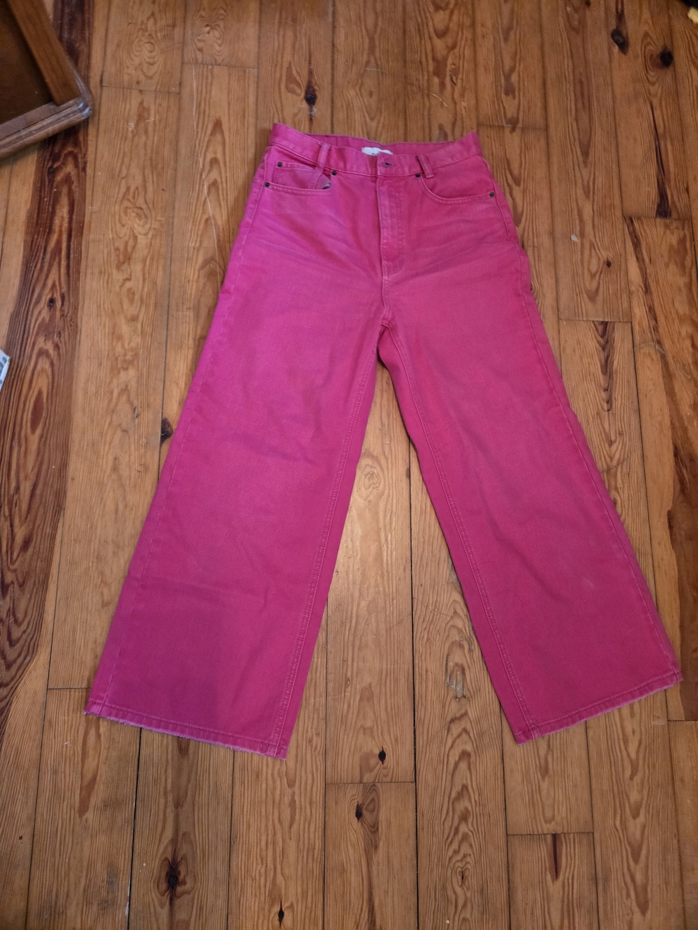 BDG Fuchsia Wide-Leg Flare Jeans